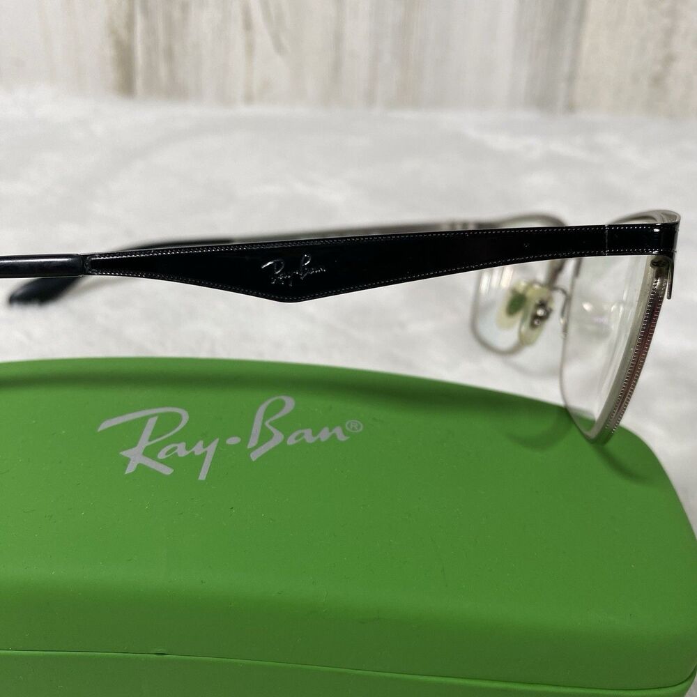 Ray Ban RB 6344 2861 Black Silver Metal Eye Glasses Men's Frames 54-17-140 - Picture 2 of 7